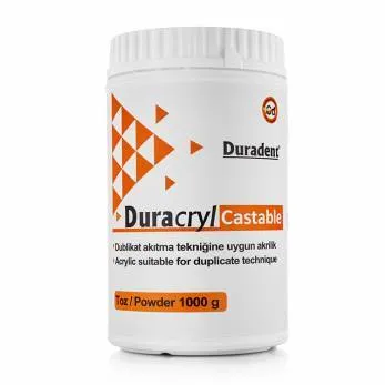 Пластмасса холодной полимеризации, DURADENT, Duracryl Castable, порошок, 1кг