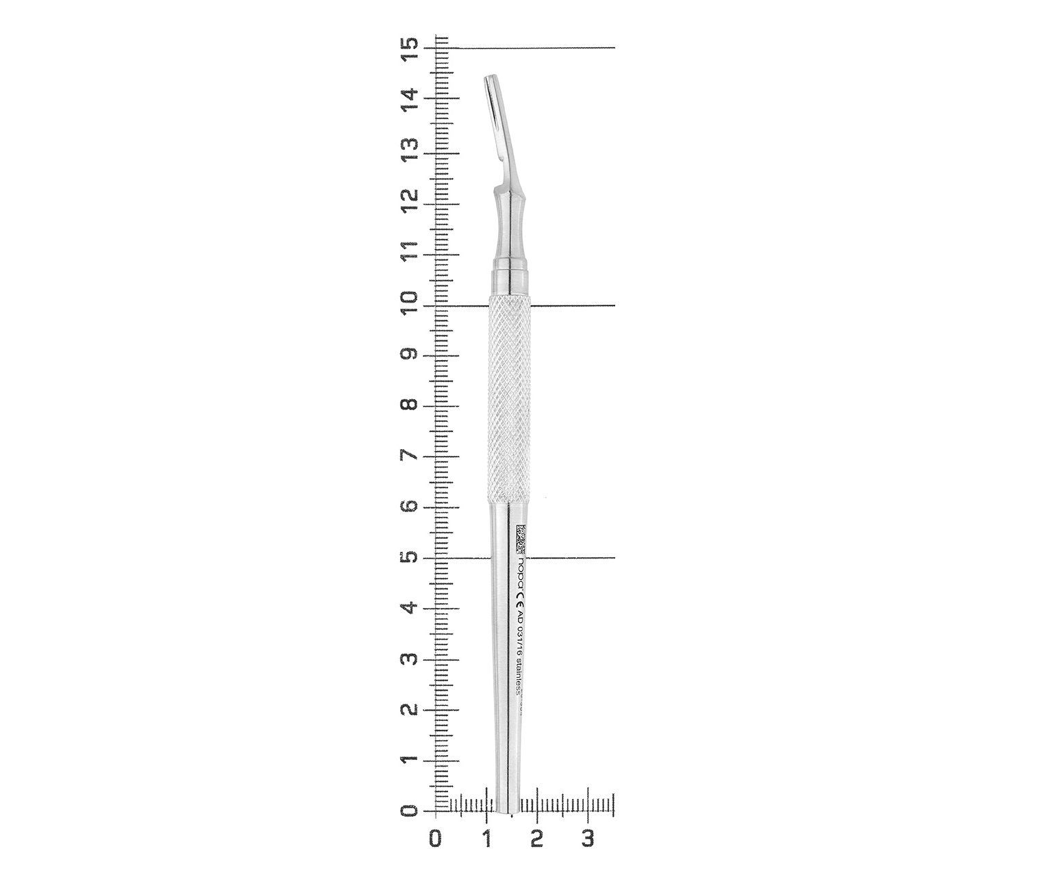 Nopa Instruments AD 031/16 - рукоятка для скальпеля, изогнутая