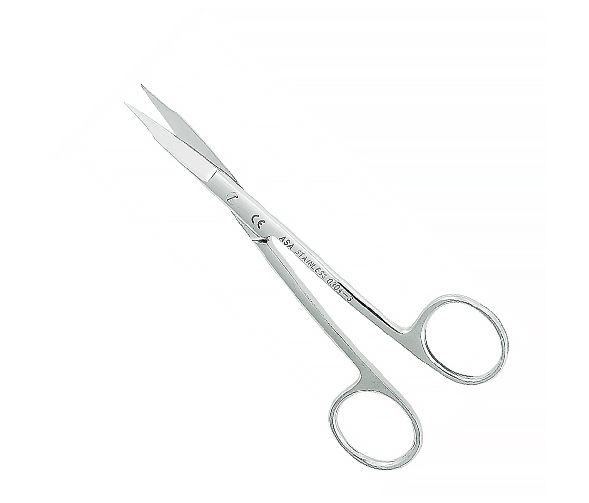 Asa Dental 0305-3 - ножницы для десны изогнутые, 11,5 см