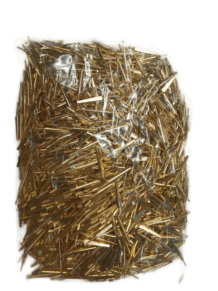 Стандартные штифты со штифтом DOWEL-PIN, латунь, размер L (большие, 31мм.), в упаковках по 100 шт., арт: 298T/100