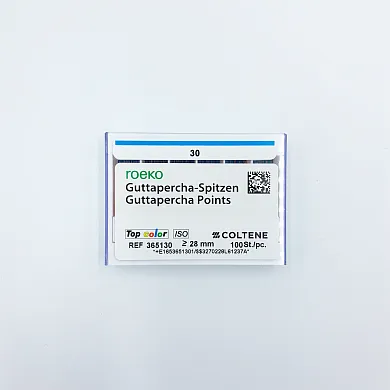 Штифты гуттаперчевые, Coltene, Top Color ISO 30, 100 шт
