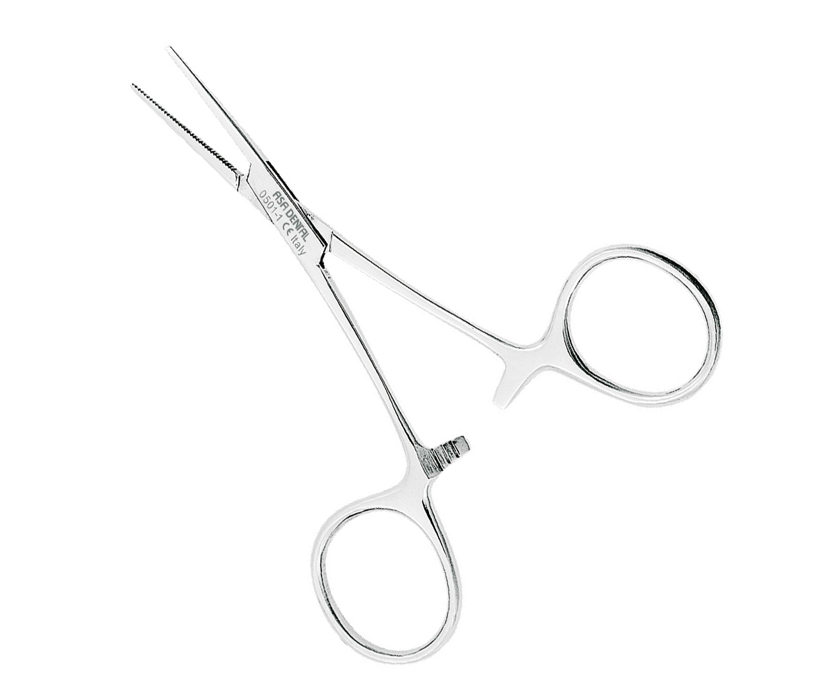 Asa Dental 0501-1 - зажим "Москит" прямой, 10 см