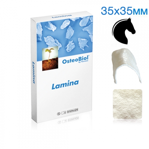 Мембрана OsteoBiol Кортикальная 35x35х0.9 мм