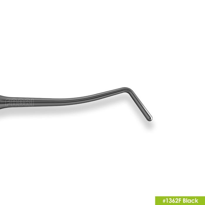 1362F Black Узкая гладилка с  штопфером Ø1.3mm. Эргономичная ручка Ø10mm. Покрытие Black