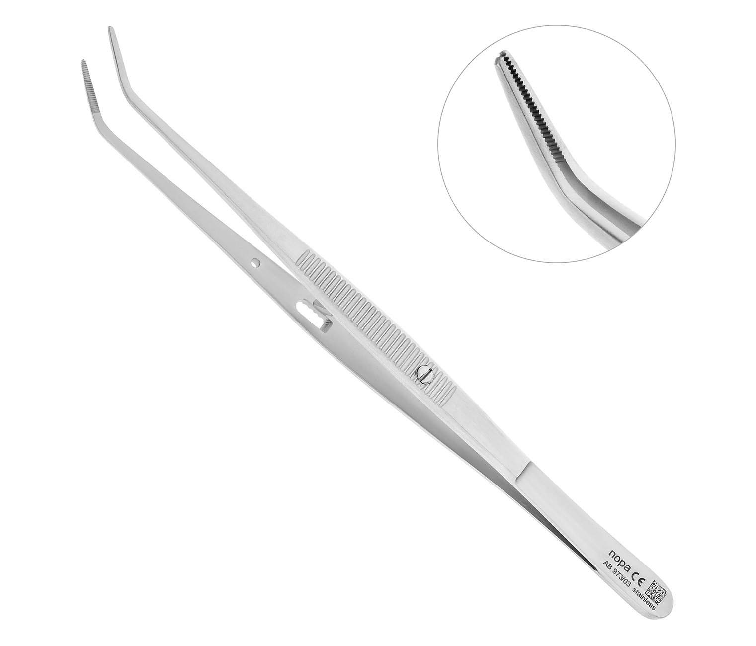 Nopa Instruments AB 973/03 - пинцет перевязочный с фиксатором LONDON COLLEGE №3, 15 см