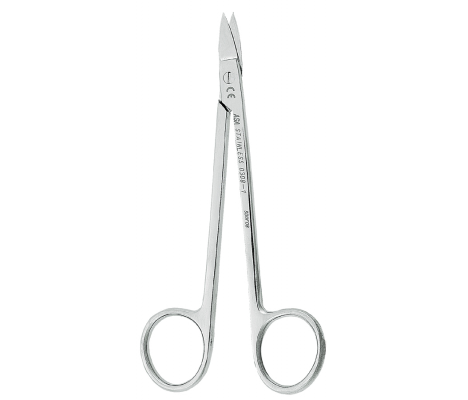 Asa Dental 0308-1 - ножницы для десны прямые, 12,5 см