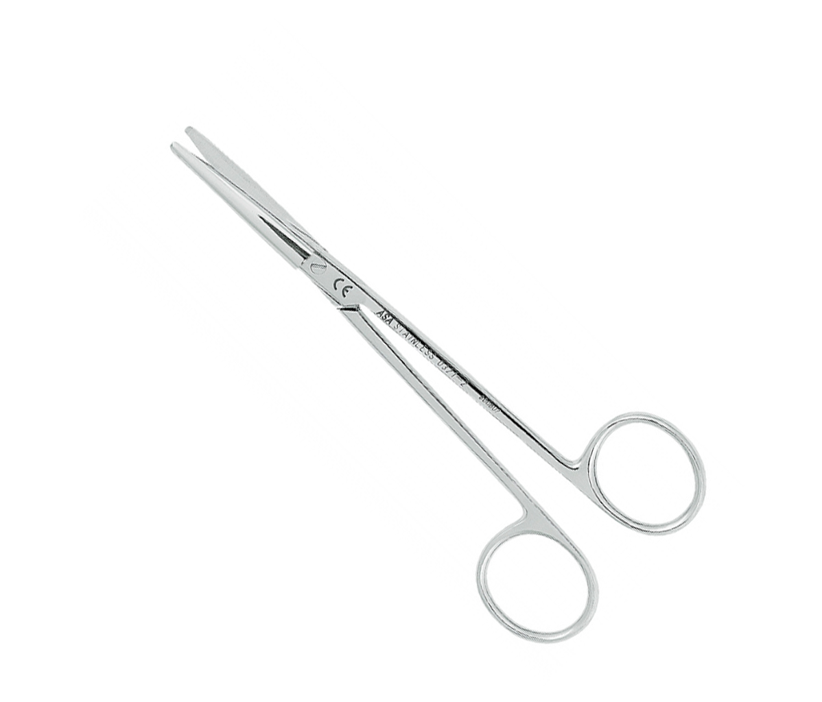 Asa Dental 0321-2 - ножницы для десны изогнутые по плоскости, 14,5 см