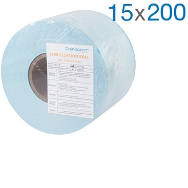 Рулон для стерилизации (150 мм х 200м) с индикатором. Dispodent