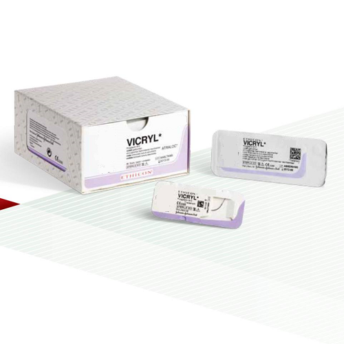 Нить хирургическая Ethicon Vicryl 4/0 60 см Колющая 13 мм