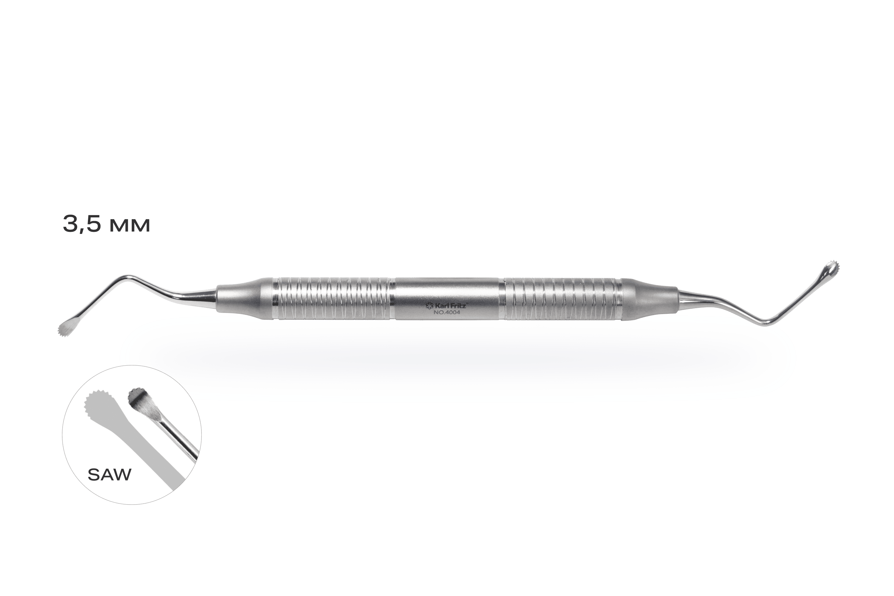 Кюретажная ложка Lucas 86 SAW с зубцами 3.5/3.5 мм