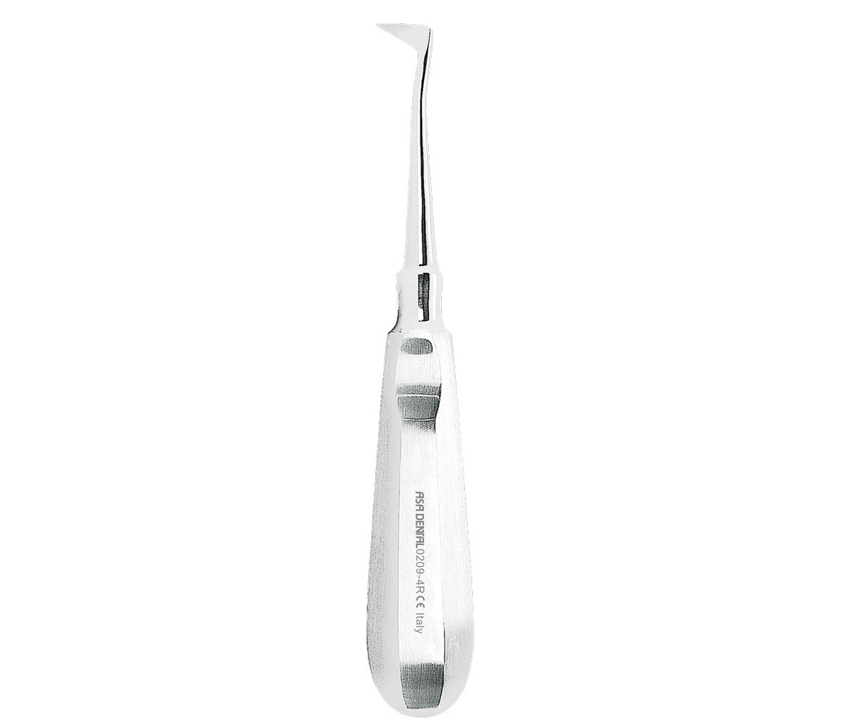 Asa Dental 0209-4R - элеватор для корней с ручкой из нержавеющей стали 4R