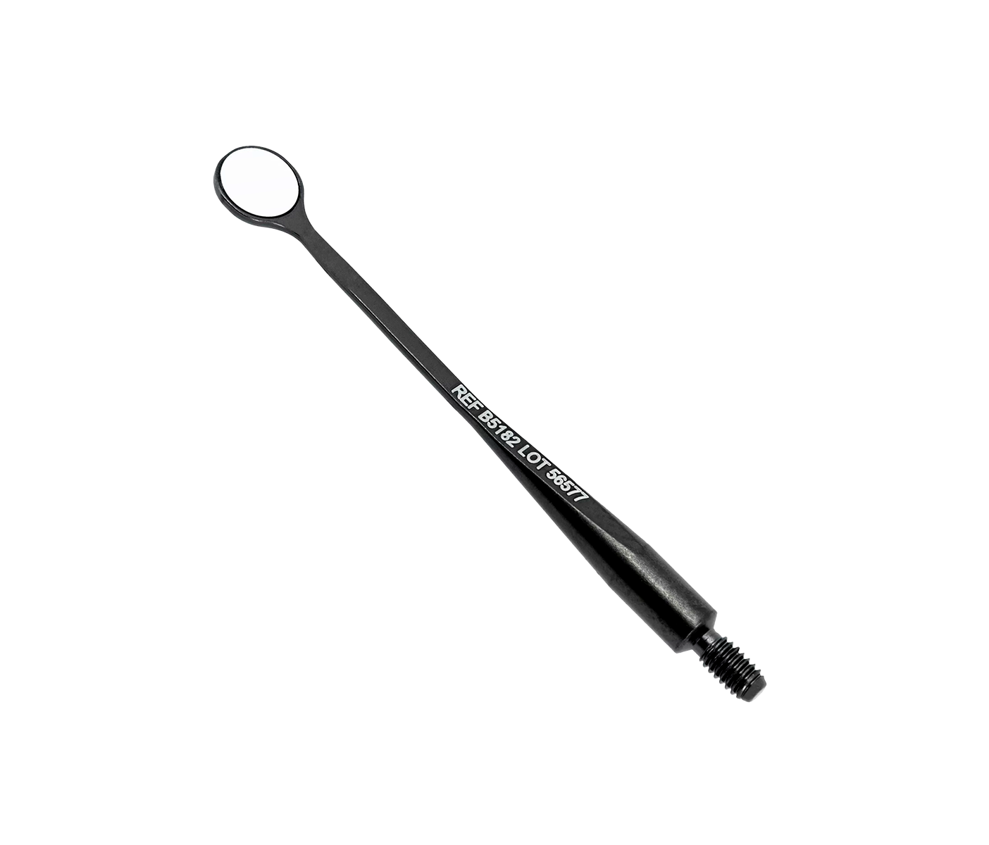 Hahnenkratt BLACK MICROflex Ultra - ультраяркое микрозеркало без ручки, плоское, круглое, 5 мм