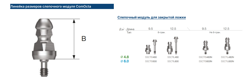Слепочный модуль ComOcta