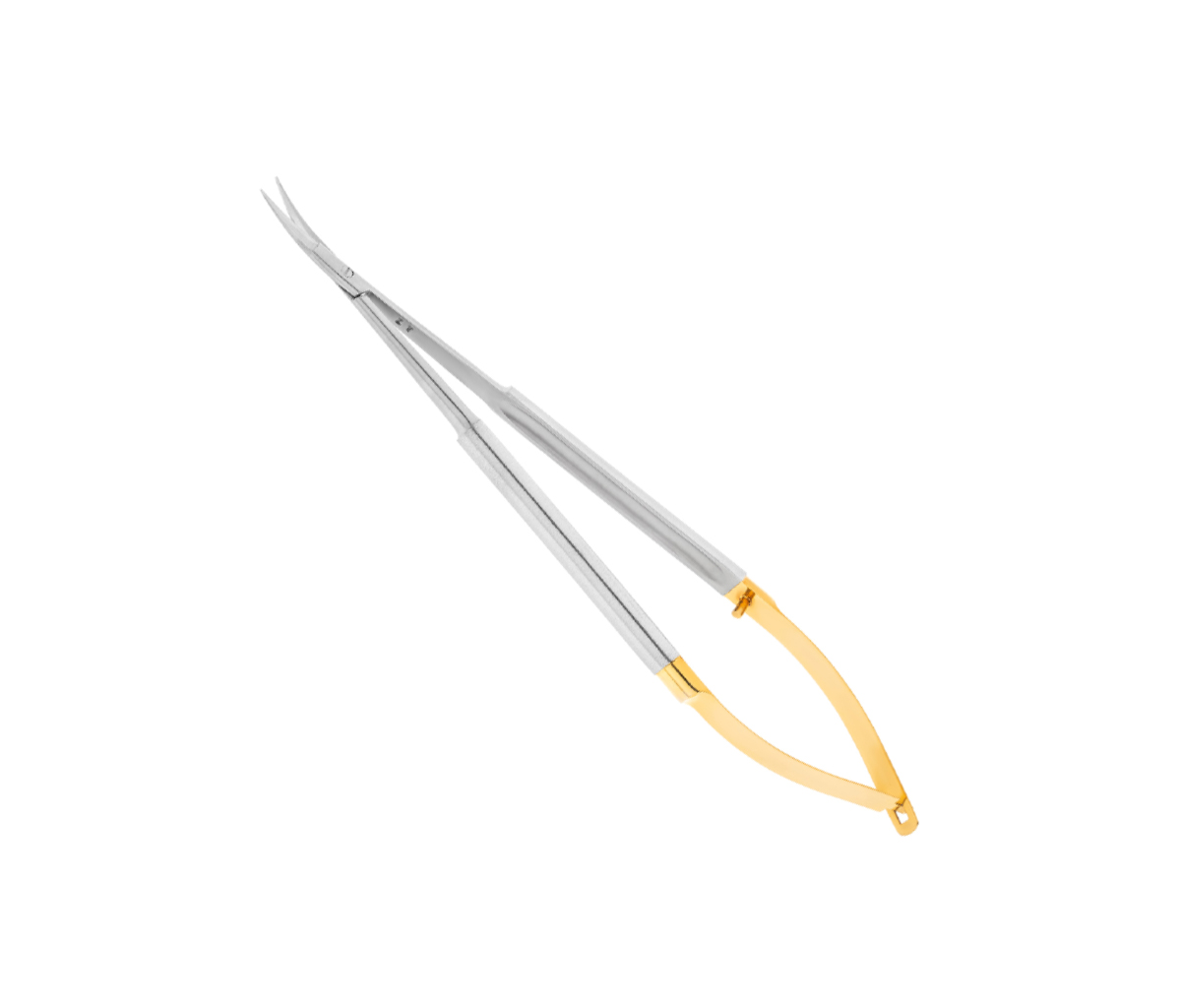 HLW 40-48B - ножницы хирургические изогнутые Micro Schere TC, 170 мм