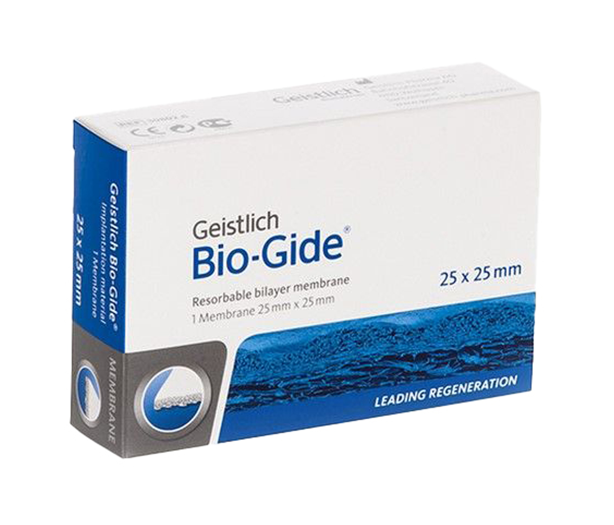Geistlich Pharma Bio-Gide 25х25 мм, резорбируемая двухслойная барьерная мембрана