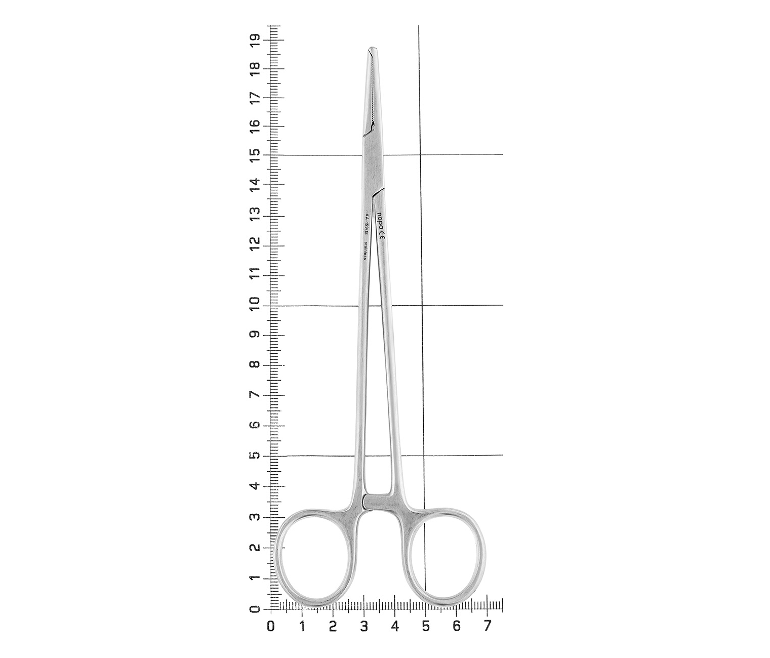 Nopa Instruments AA 159/18 - щипцы для артерии HALSTED хирургические, изогнутые, 18 см
