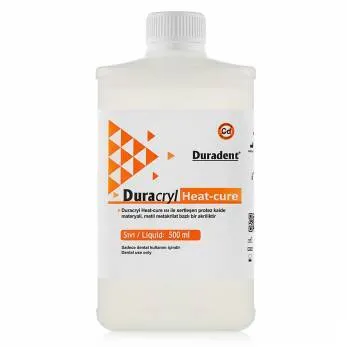 Пластмасса горячей полимеризации, DURADENT, Duracryl Heat Cure, жидкость, 0,5л