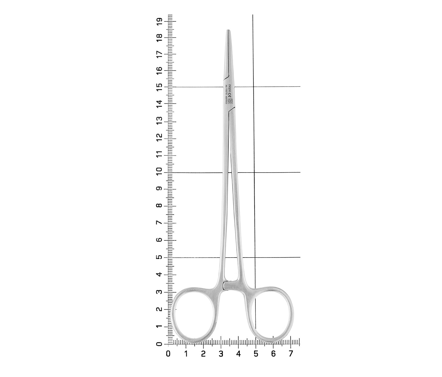 Nopa Instruments AA 156/18 - щипцы для артерии HALSTED анатомические, прямые, 18 см