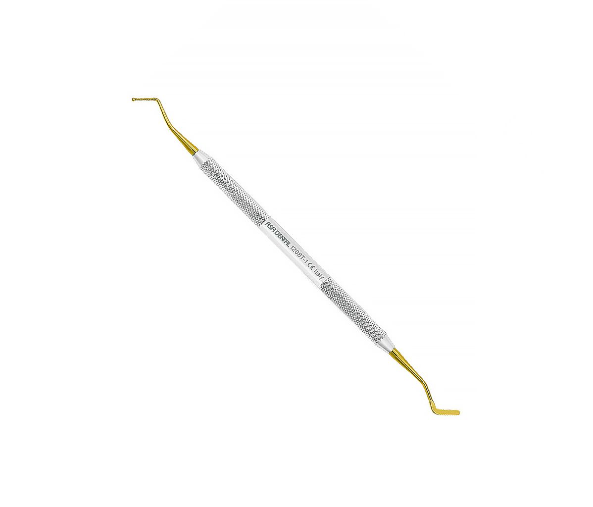 Asa Dental 1208T-1 - штопфер-гладилка N1 двусторонняя (шарик-гладилка) с нитрит-титановым покрытием (золотым)