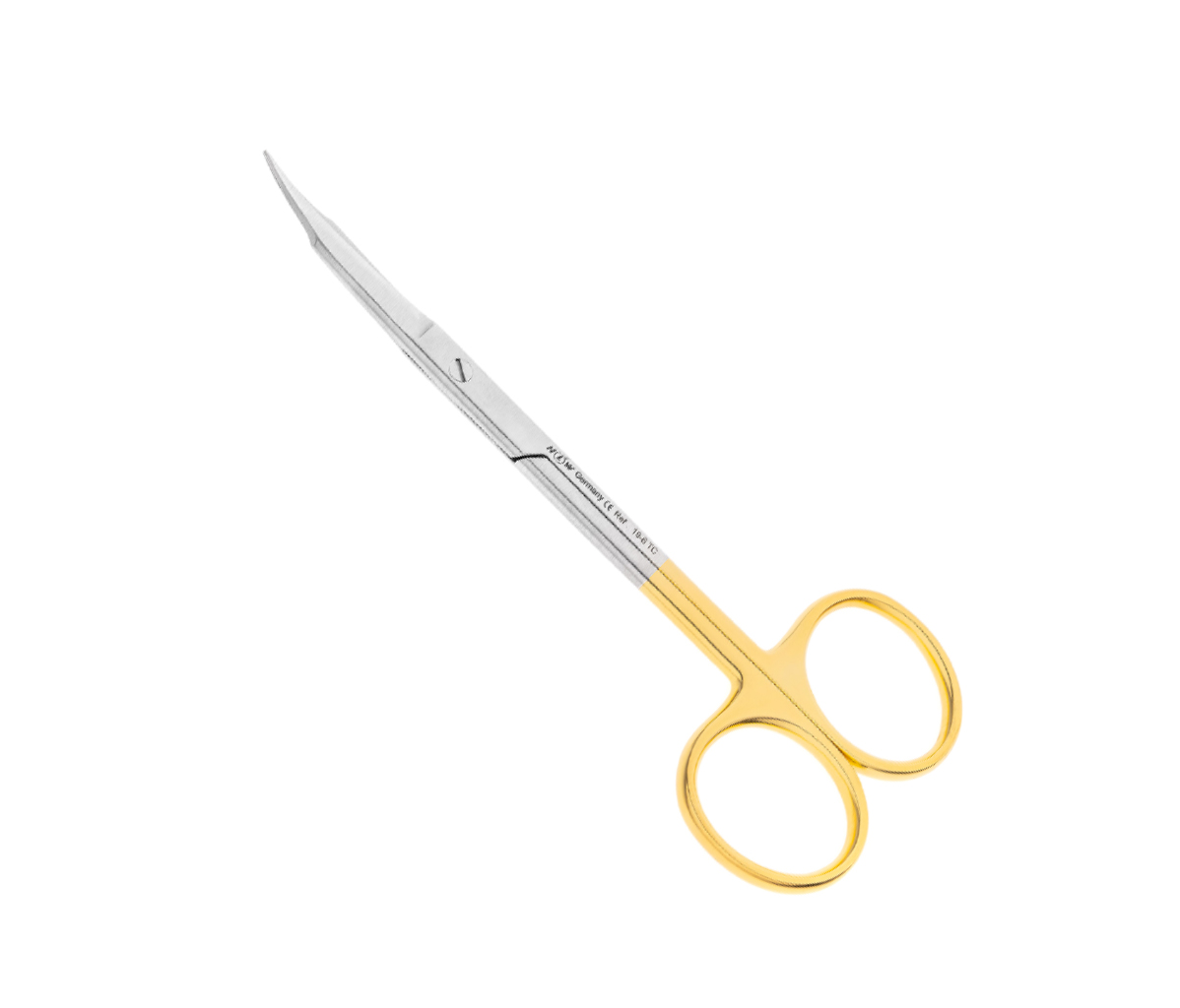 HLW 19-6TC - ножницы хирургические изогнутые Goldmann-Fox TC, 125 мм