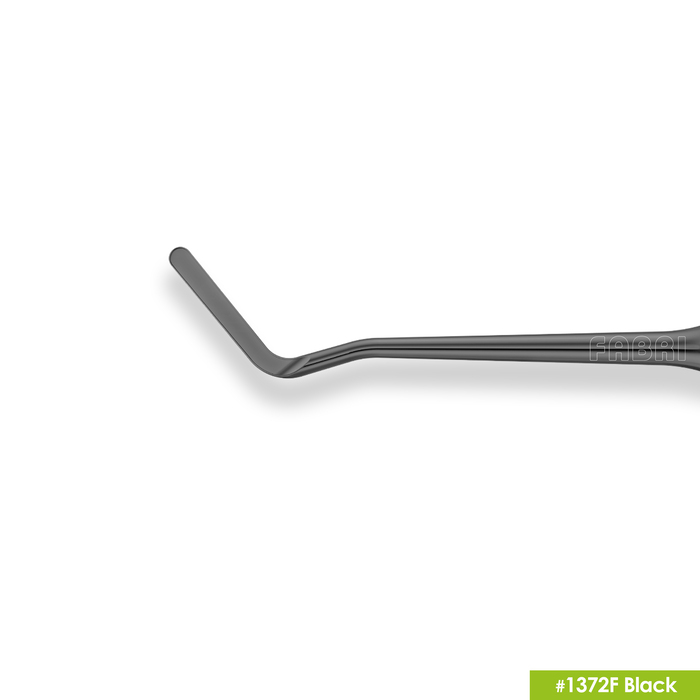 1372F Black Узкая гладилка с  конусовидным штопфером Ø0.9mm. Эргономичная ручка Ø10mm. Покрытие Black