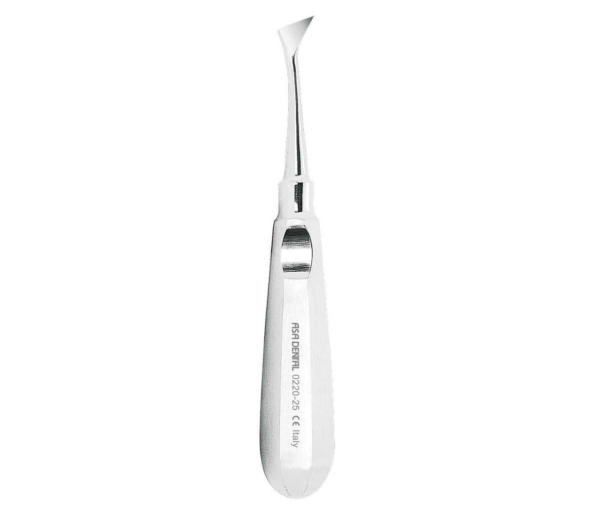 Asa Dental 0220-25 - элеватор для корней N25 с ручкой из нержавеющей стали