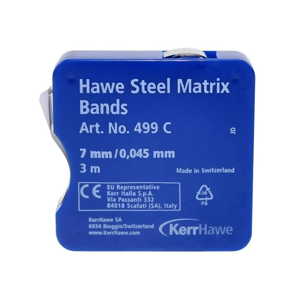 Матричная лента металлическая, Kerr, 499C, 7 мм × 0,045 мм, 3 м