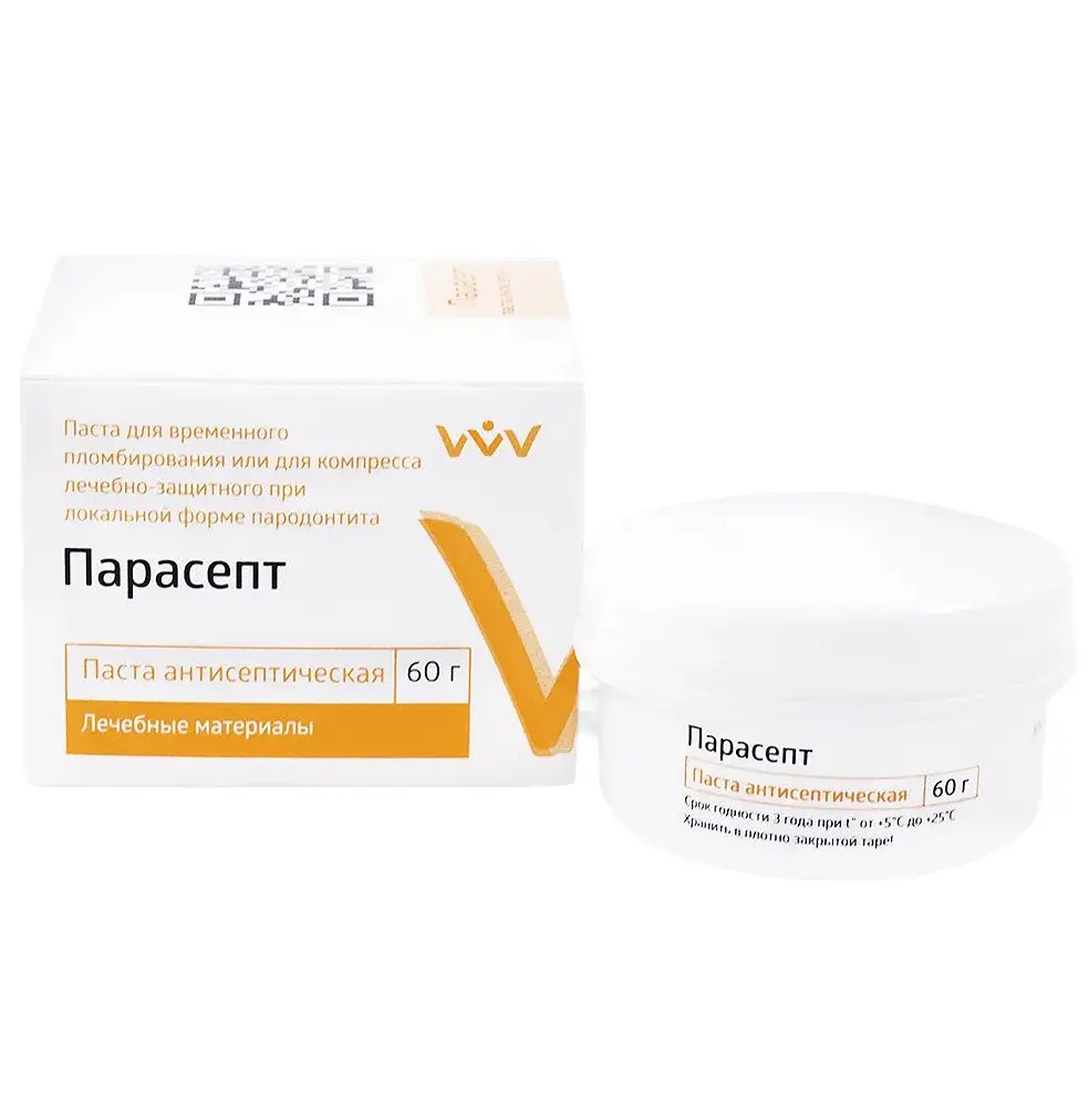 Парасепт паста - Антисептическая - 60 грамм (ВладМиВа)