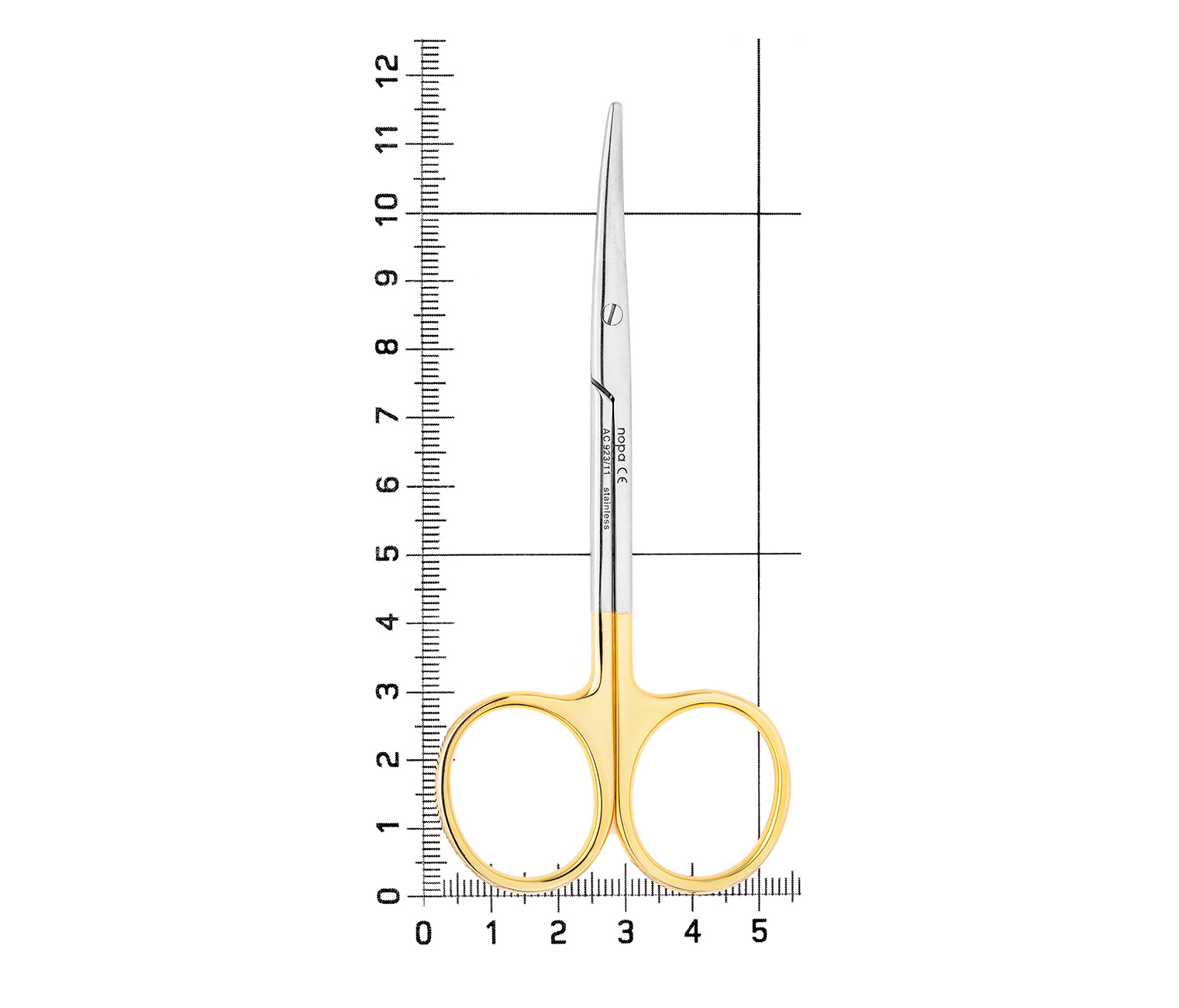 Nopa Instruments AC 923/11 - ножницы TUC METZENBAUM изогнутые, 11,5 см