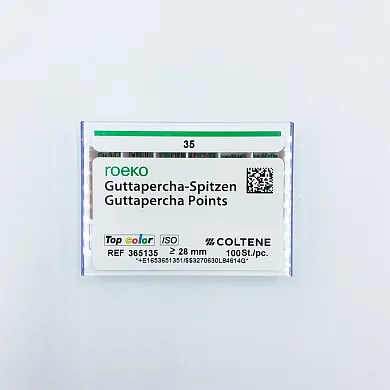 Штифты гуттаперчевые, Coltene, Top Color ISO 35, 100 шт