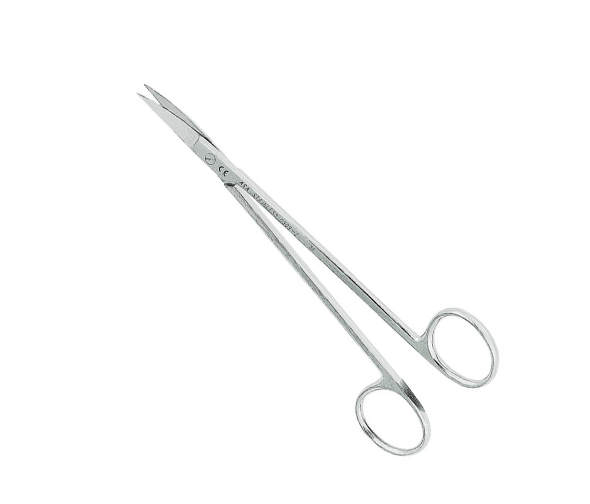 Asa Dental 0309-2 - ножницы для десны N2 изогнутые, 16 см
