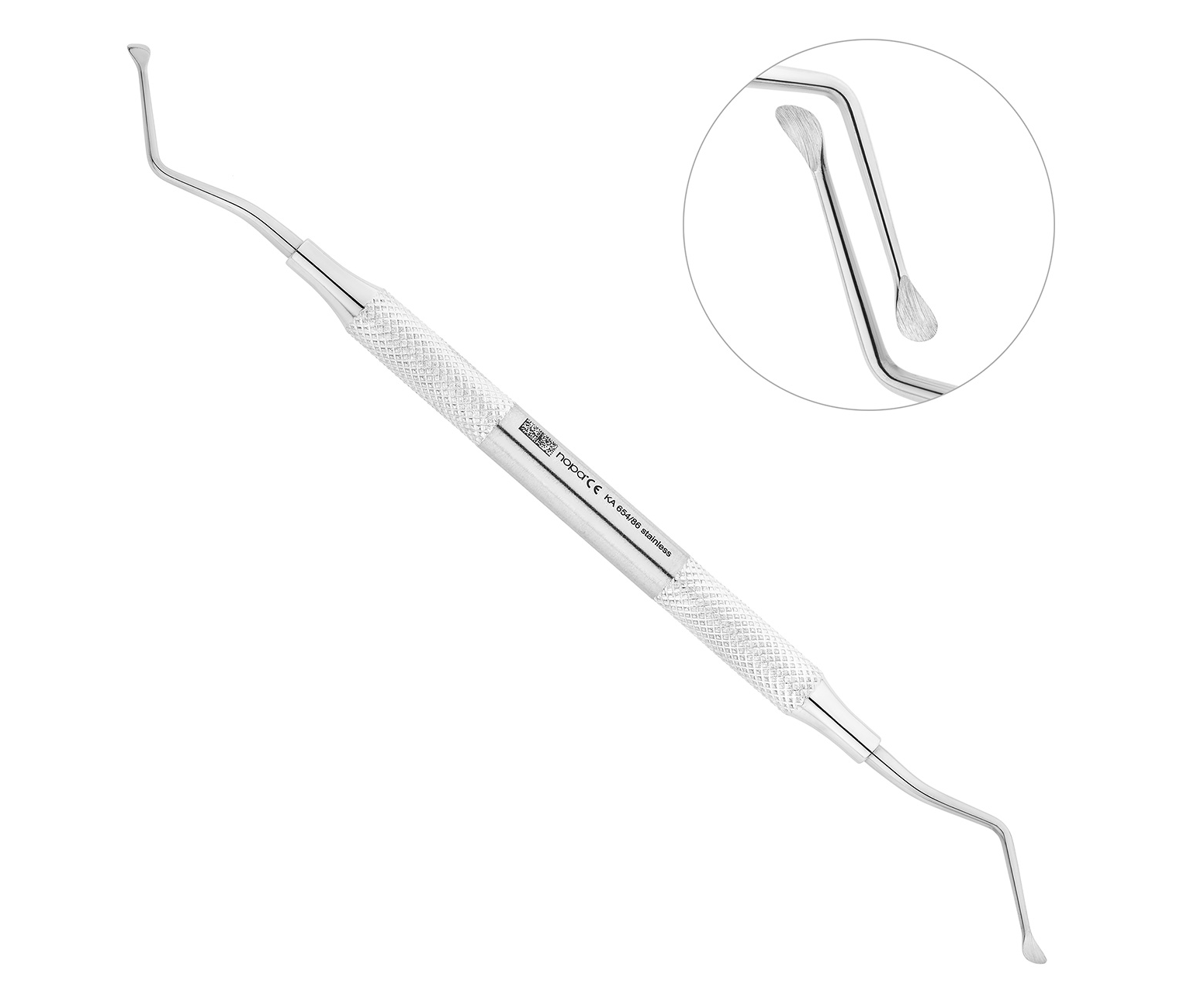 Nopa Instruments KA 654/86 - кюретажная костная ложка LUCAS №2, 17 см