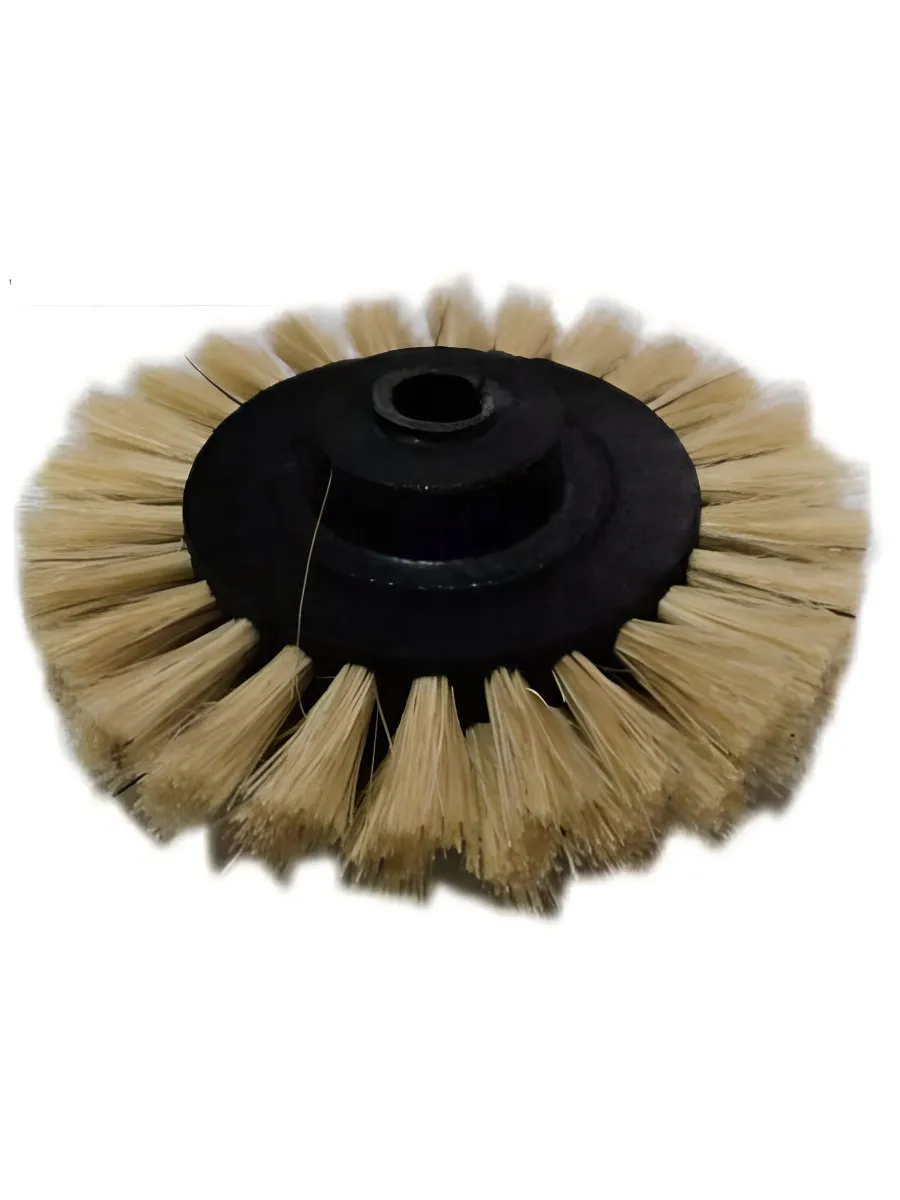 Щетка шлифовальная, TOFF, 2-х рядная прямая, черная, 60 мм