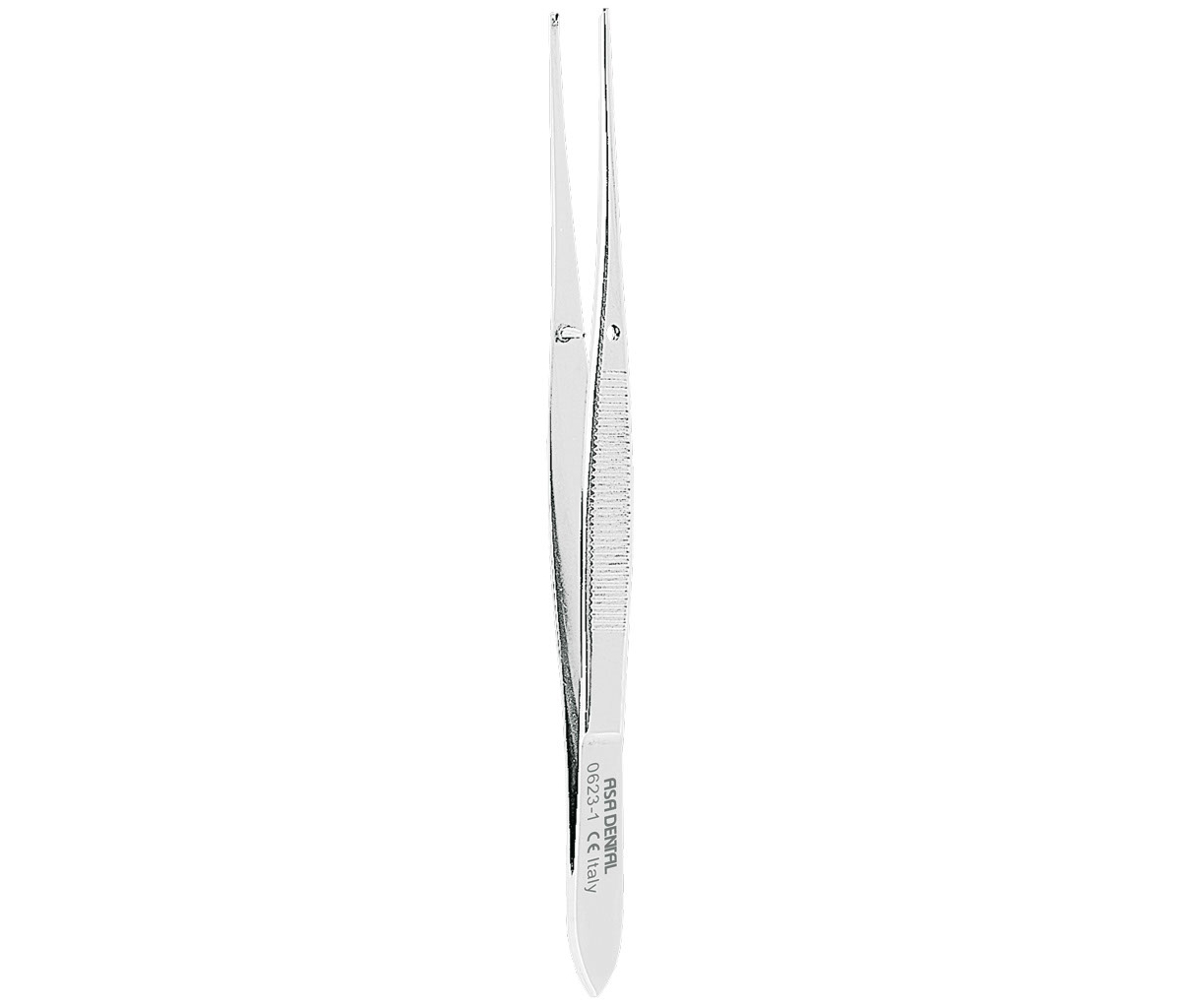 Asa Dental 0623-1 - пинцет хирургический тонкий, прямой, 10 см
