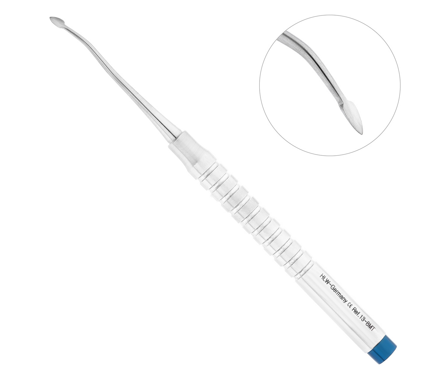 HLW 13-8MT - элеватор мини изогнутый, 3 мм, мезиальный