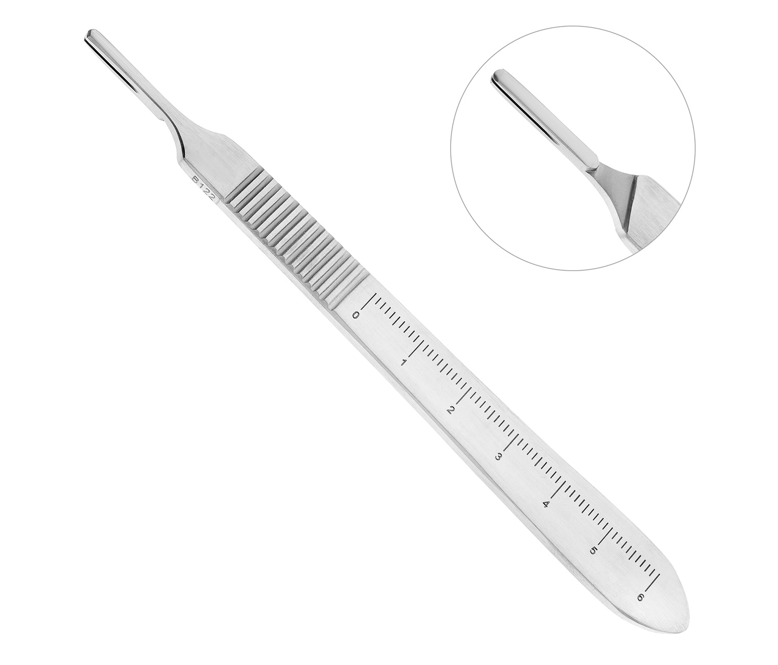 Nopa Instruments AD 009/03 - ручка для скальпеля №3 с линейкой