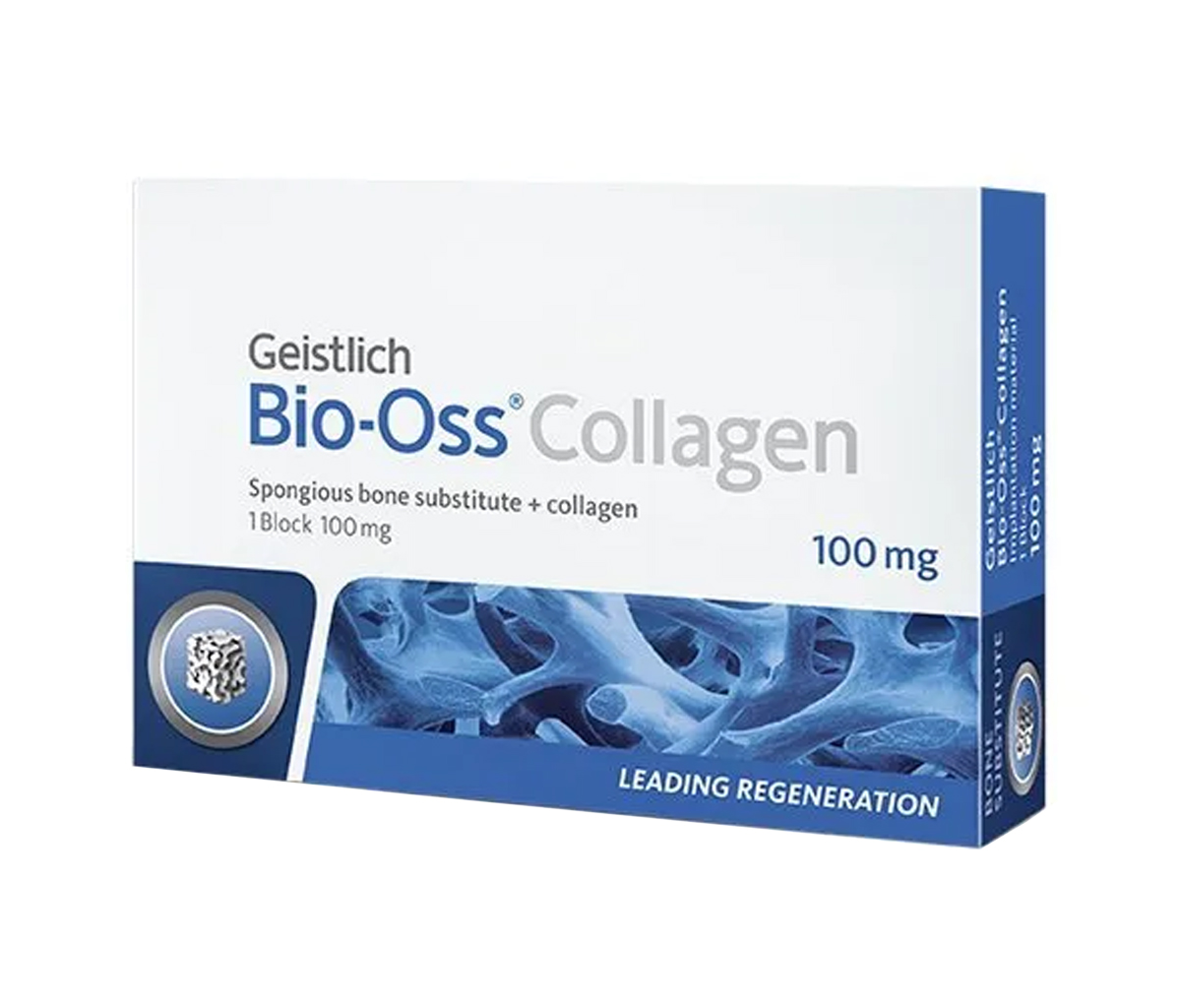 Geistlich Pharma Bio-Oss Collagen - 100 мг, натуральный костнозамещающий материал с добавлением коллагена