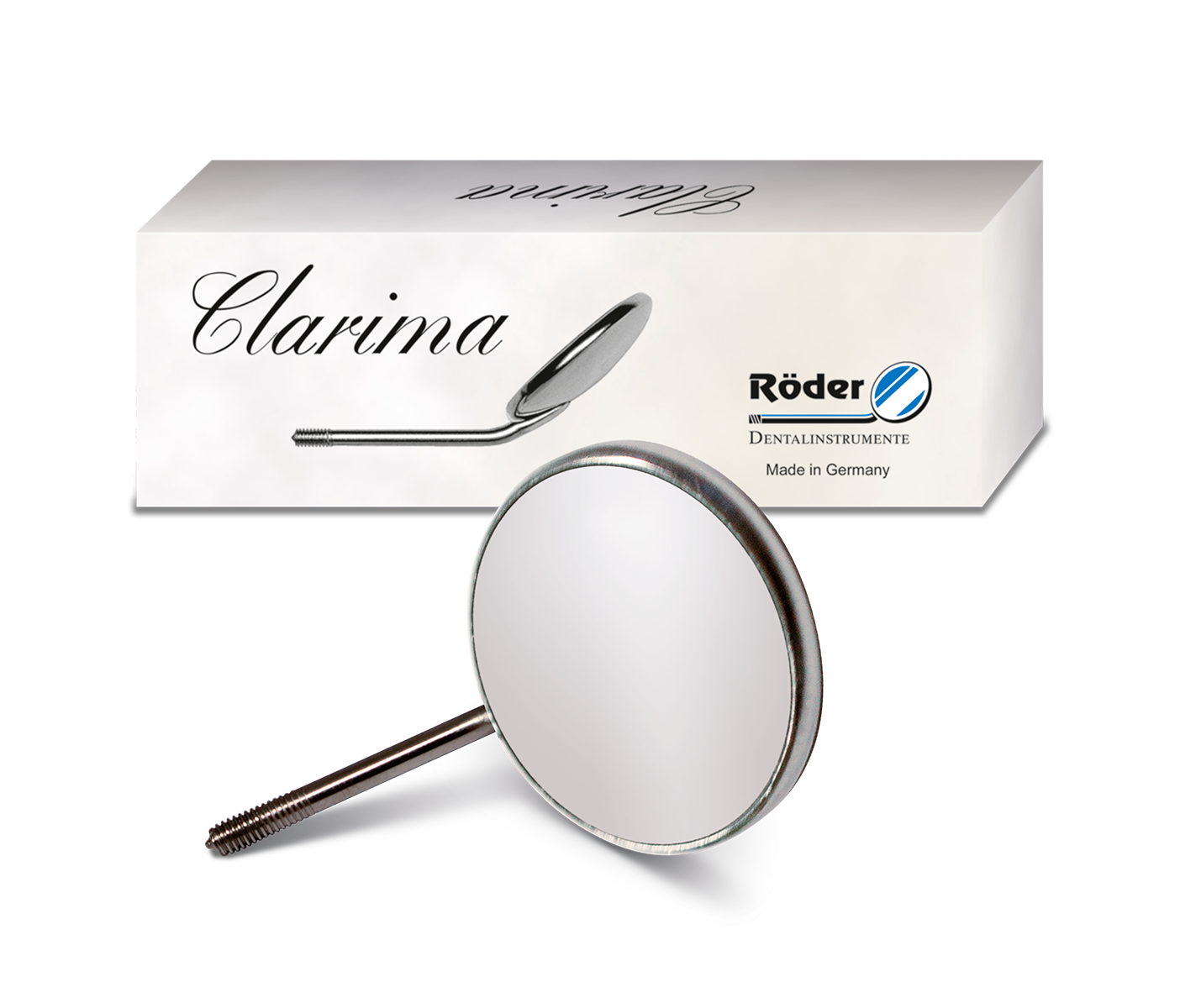 Roder Dentalinstrumente Clarima - зеркало незапотевающее, увеличительное, без ручки, размер 5, 24 мм, 12 шт