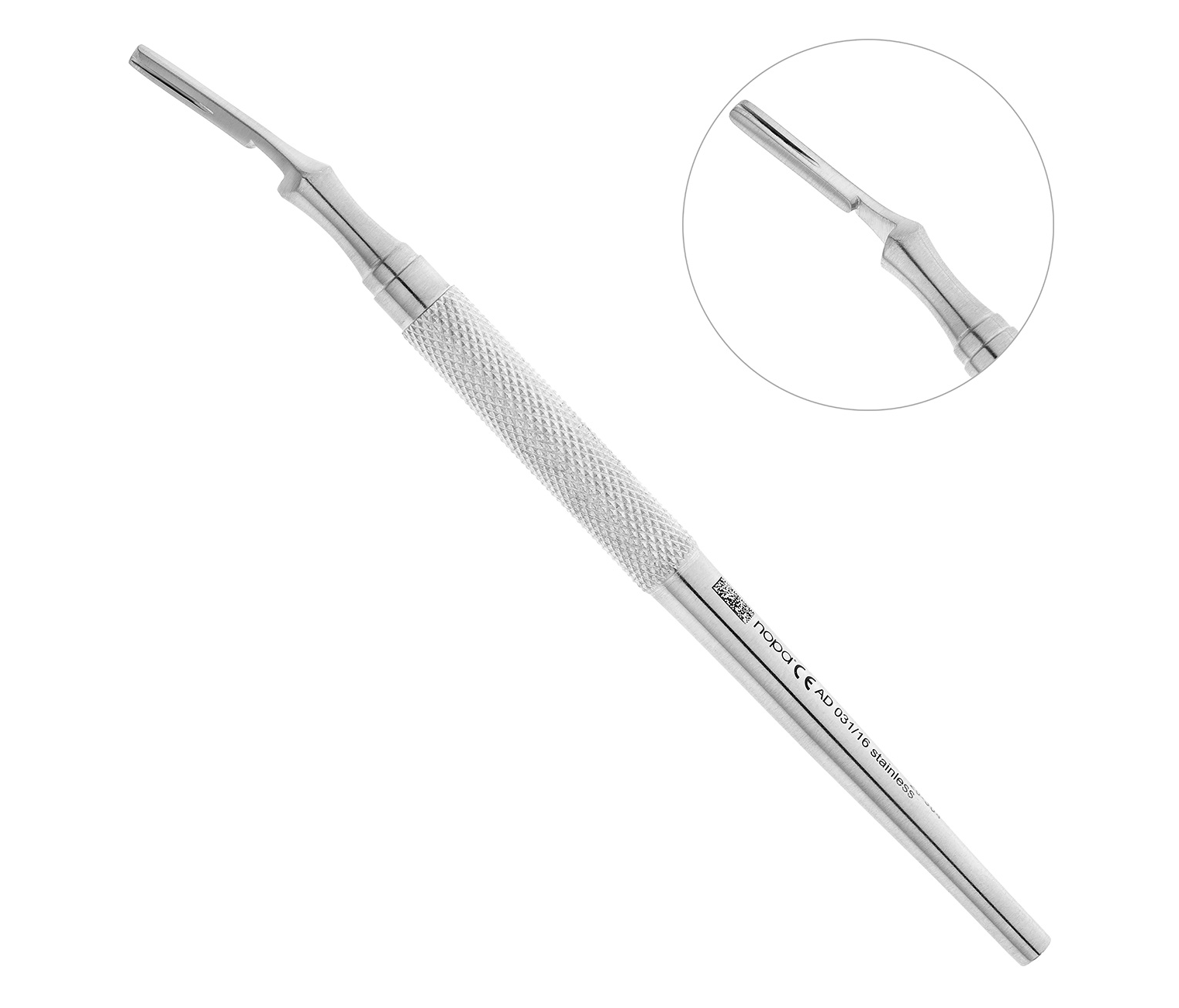 Nopa Instruments AD 031/16 - рукоятка для скальпеля, изогнутая