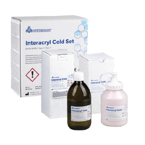 Жидкость для пластмассы по изготовления бюгельных протезов  INTERACRYL COLD, для холодной полимеризации. Упаковка 100мл., арт: 1514