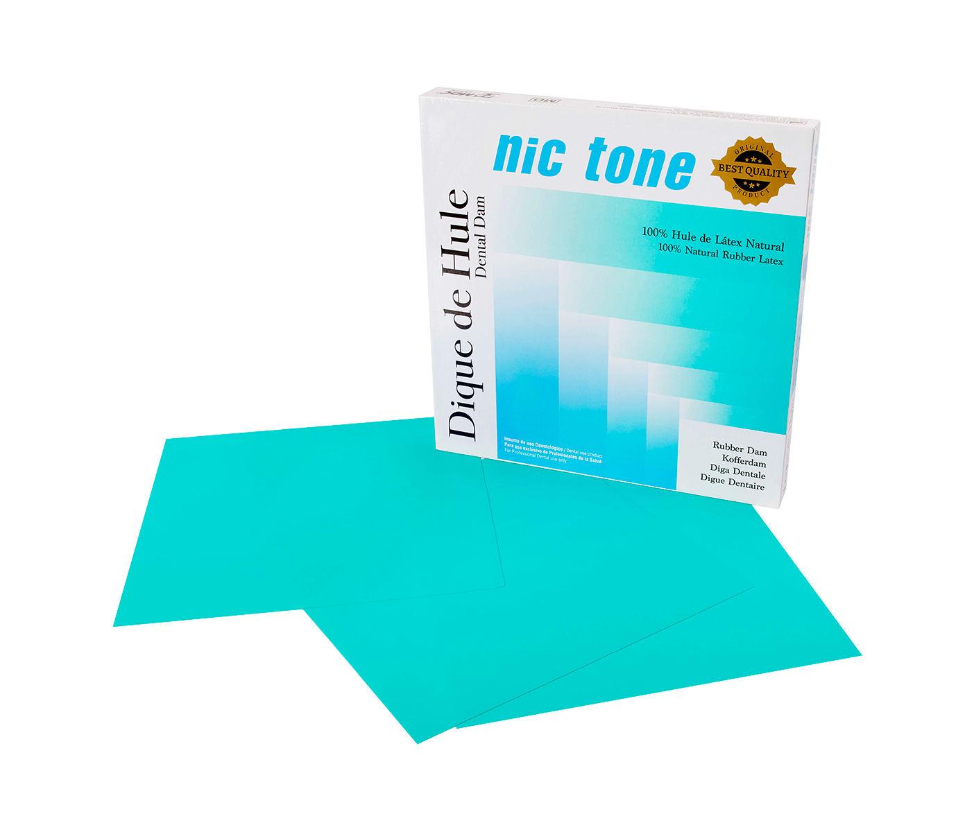 MDC Dental Nic Tone Dental Dam - латексный коффердам, 152x152 мм, 36 шт.