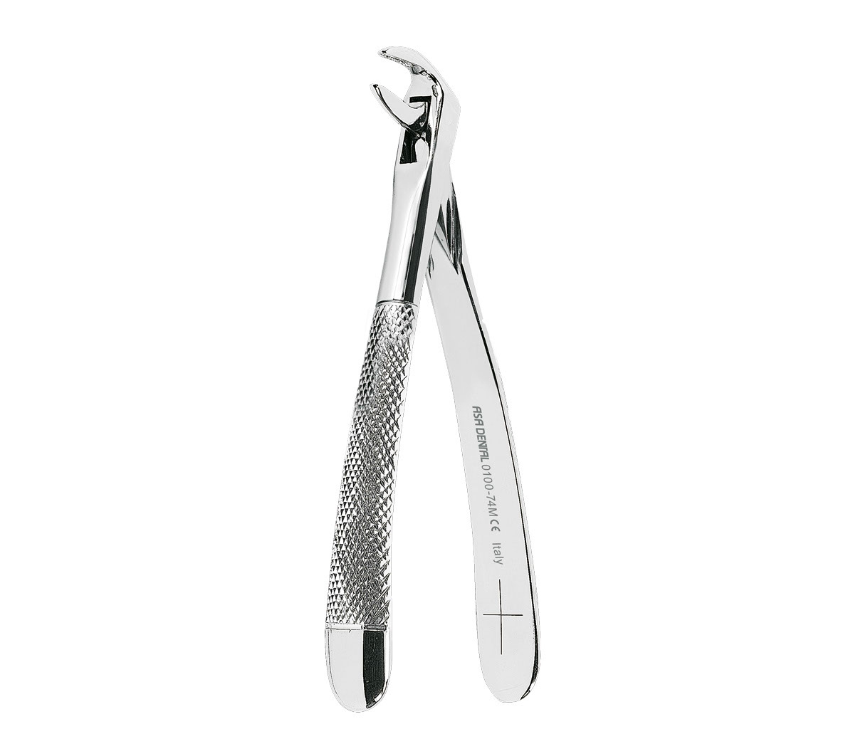 Asa Dental 0100-74M - щипцы для удаления зубов с зазубренными кончиками, нижние корни
