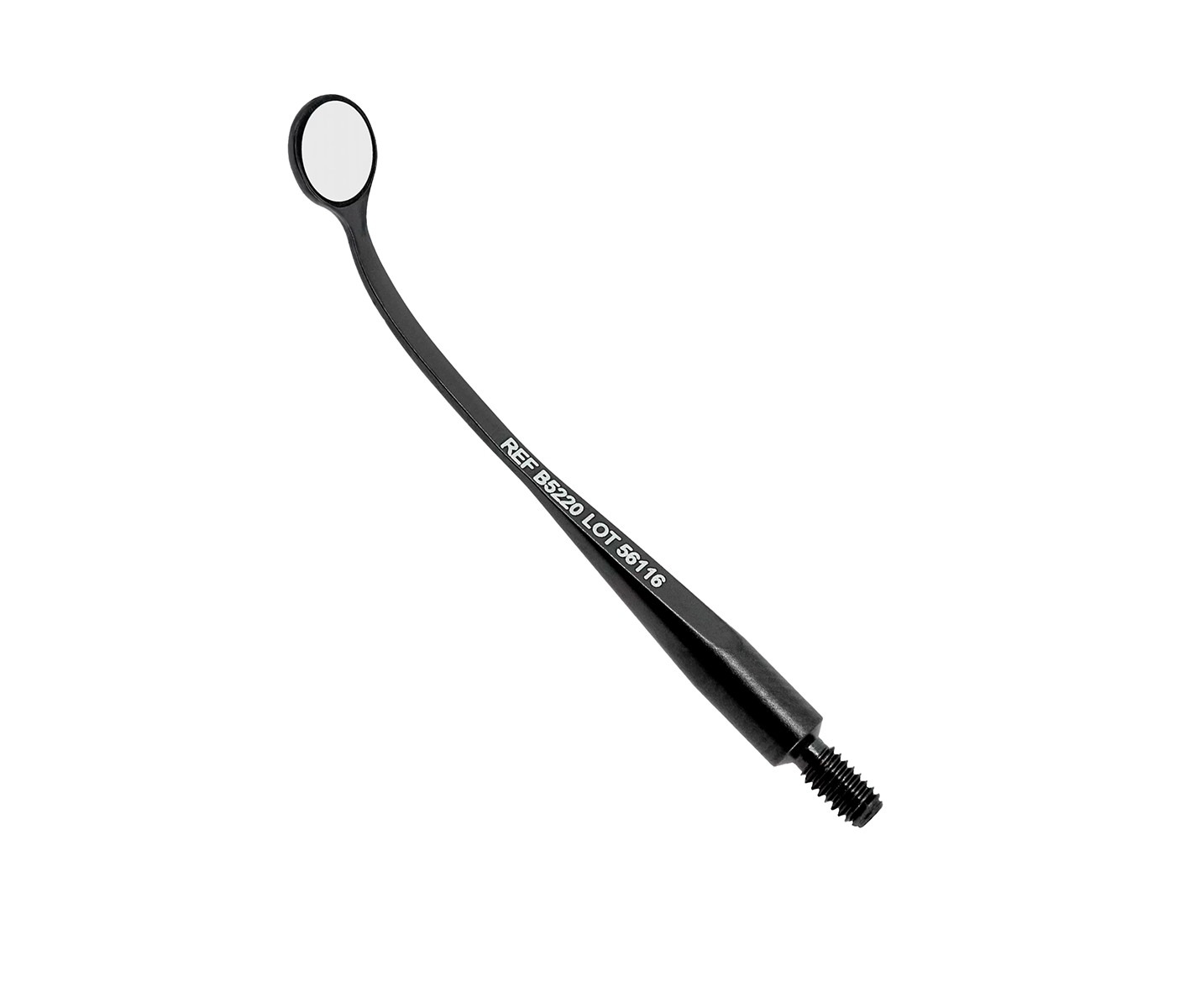 Hahnenkratt BLACK MICROflex rhodium - родиевое микрозеркало без ручки, плоское, круглое, 5 мм