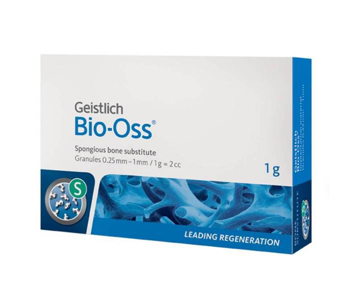 Geistlich Pharma Bio-Oss - 1,0 г, гранулы 0,25-1 мм, размер S, натуральный костнозамещающий материал