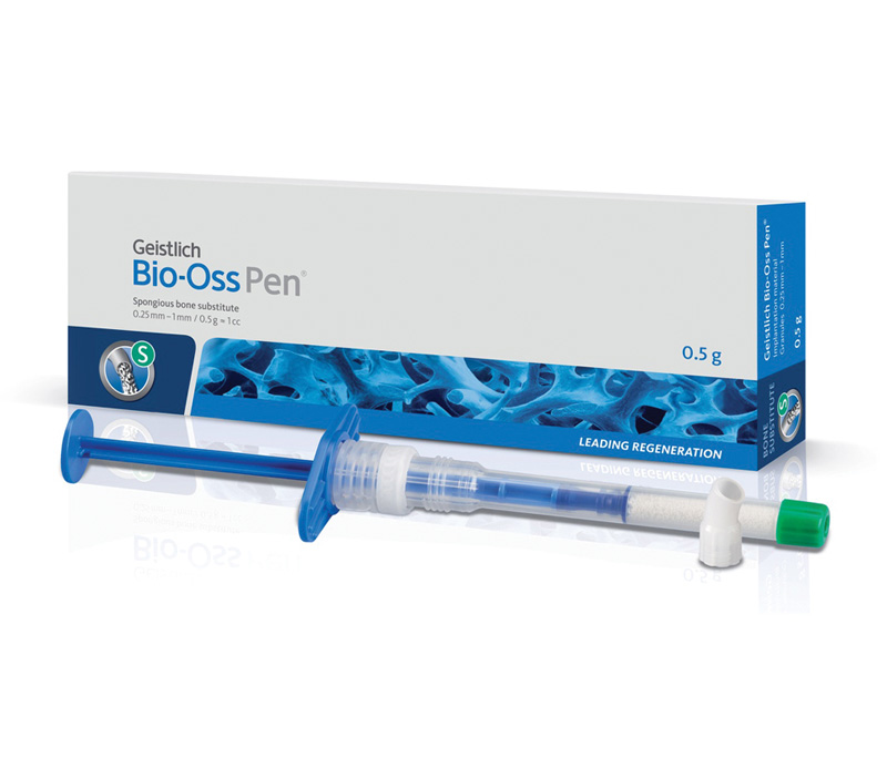 Geistlich Pharma Bio-Oss Pen - 0,5 г, гранулы 0,25-1 мм, размер S, натуральный костнозамещающий материал в аппликаторе