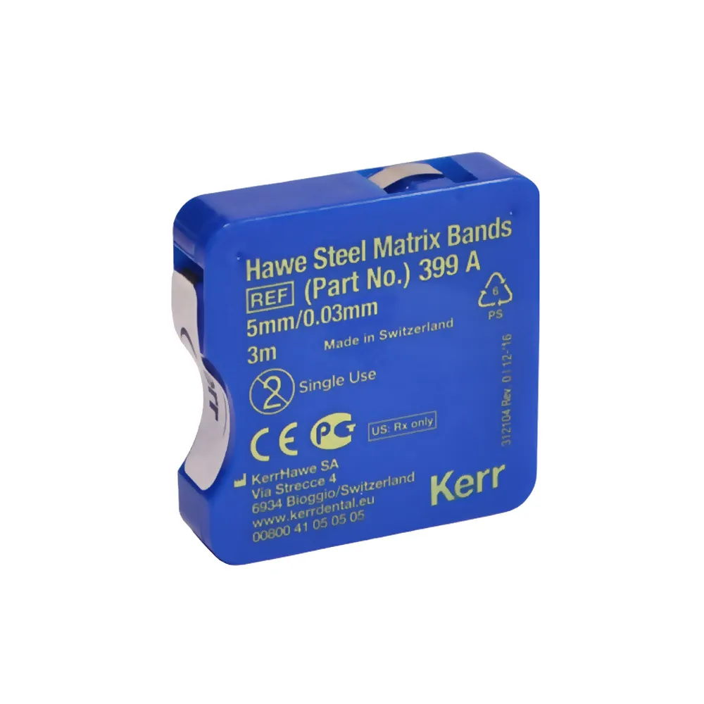 Матричная лента металлическая, Kerr, Hawe Steel Matrix Band, 399A, 5 мм, 3 м