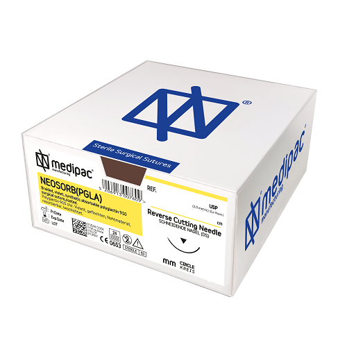 Нить хирургическая Ethicon Neosorb 4/0 45 см Реверсивно режущая 17 мм