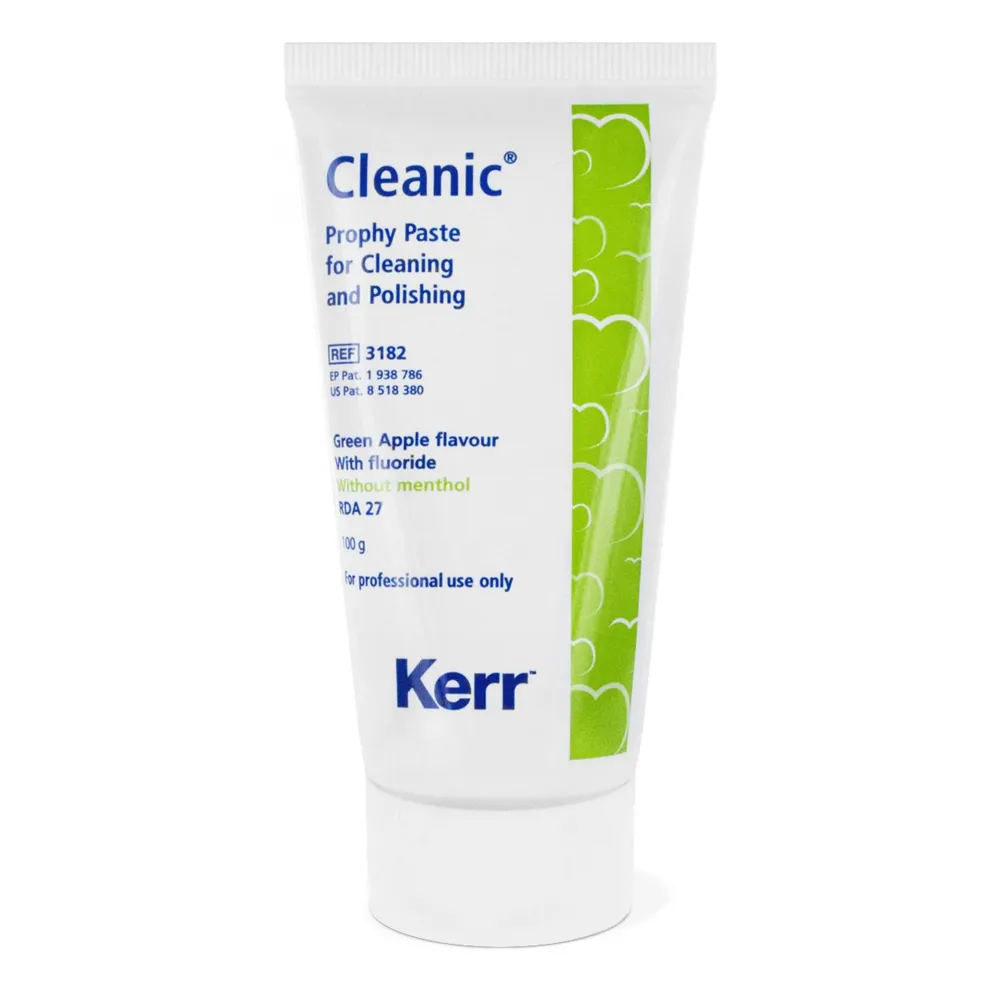 Паста абразивная, Kerr, Cleanic, зеленое яблоко, 100 г