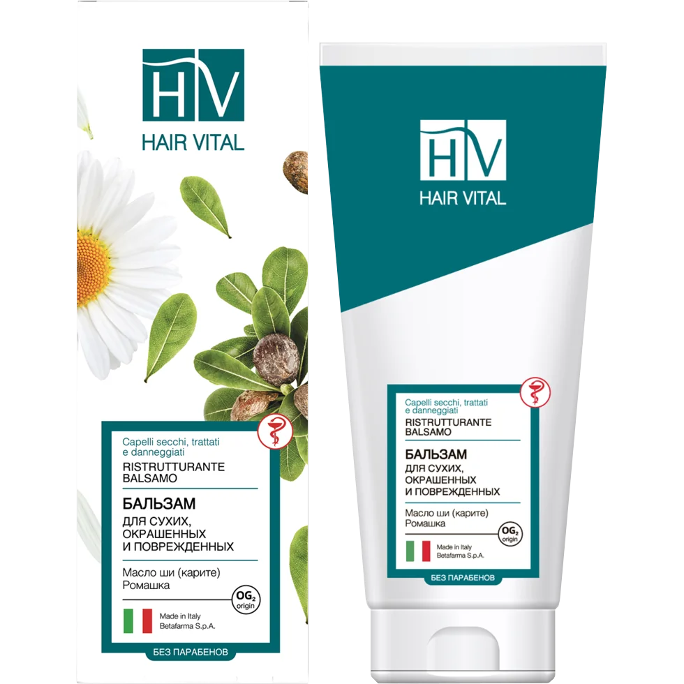 Бальзам для сухих, окрашенных и поврежденных волос (200 мл) Hair Vital