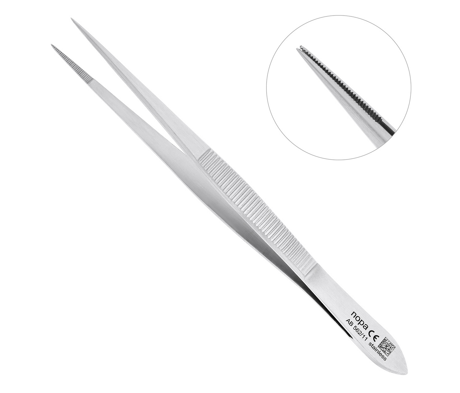 Nopa Instruments AB 562/11 - пинцет для удаления осколков со спицей или без спицы, AB 562/11